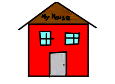 image of a red house